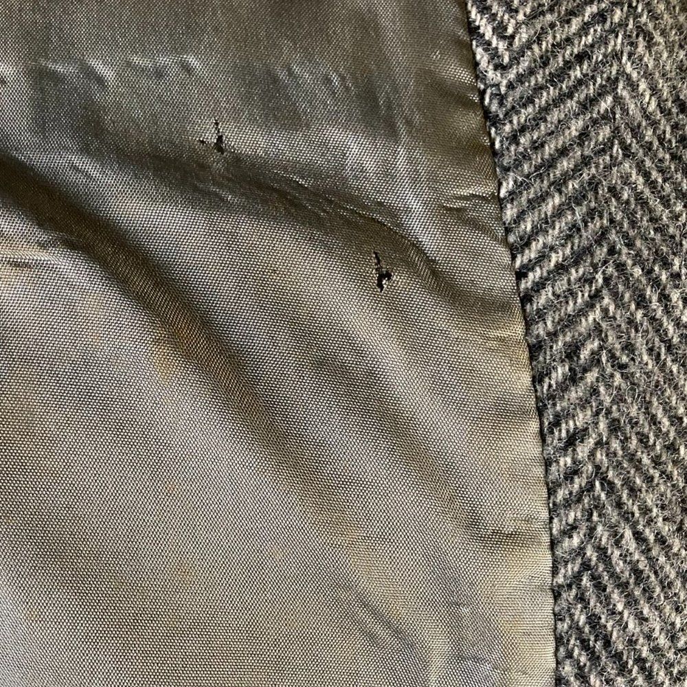 Northampton light gray tweed 2 button lined wool vintage sport coat - Picture 8 of 8